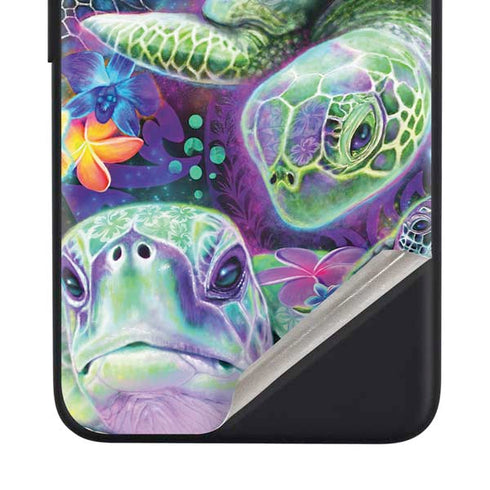 Rainbow Sea Turtles by Sheena Pike Google Pixel 4a Skin